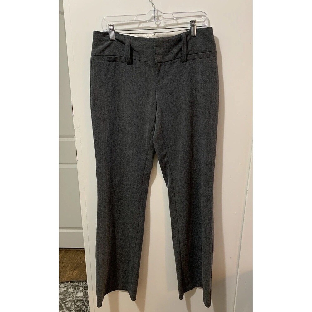 Maurice's Dress Pants Womens 3/4 Long Grey Stretch Dress Slacks Trousers